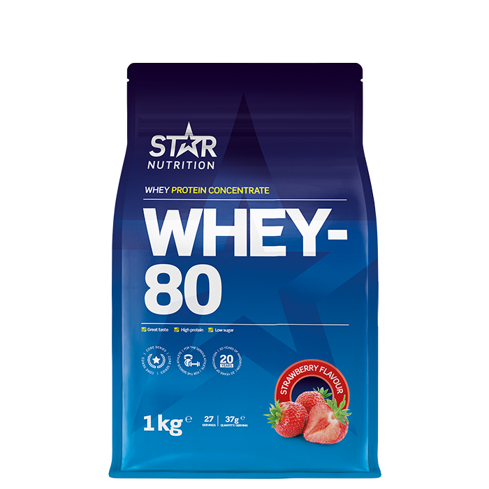 Star Nutrition Whey-80 Strawberry 1000g