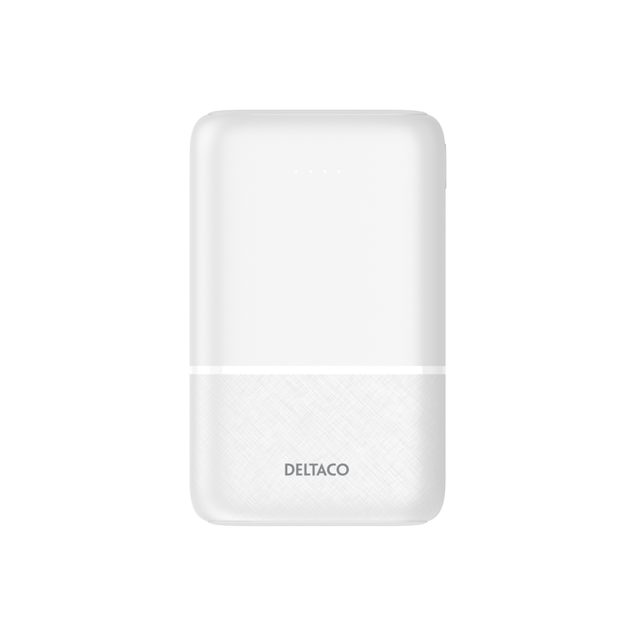 Power Bank 10000 mAh 2 x USB-A 1 x USB-C Hvid