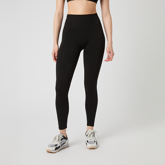 Björn Borg Studio Seamless Ribbed Tights Sort, XS