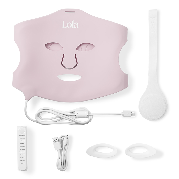 Glow LED Ansigtsmaske Rosa