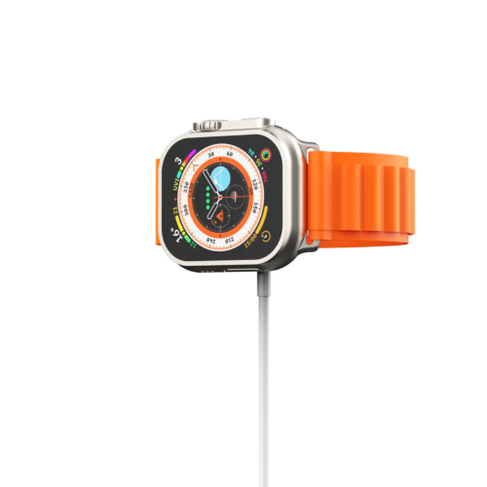 Oplader til Apple Watch og Samsung Galaxy Watch USB-C 1 m Hvid