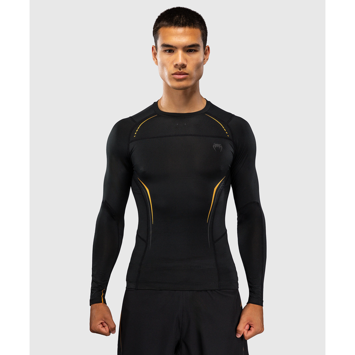 Venum G-Core Long Sleeve Rashguard Black/Gold