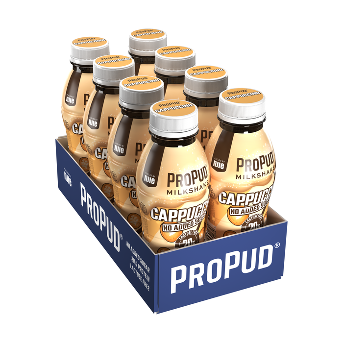 8 x ProPud Protein Milkshake, 330 ml, Cappuccino
