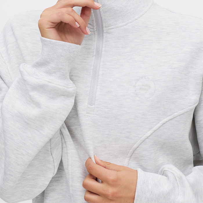 Base Half‑Zip Lysegr&aring;