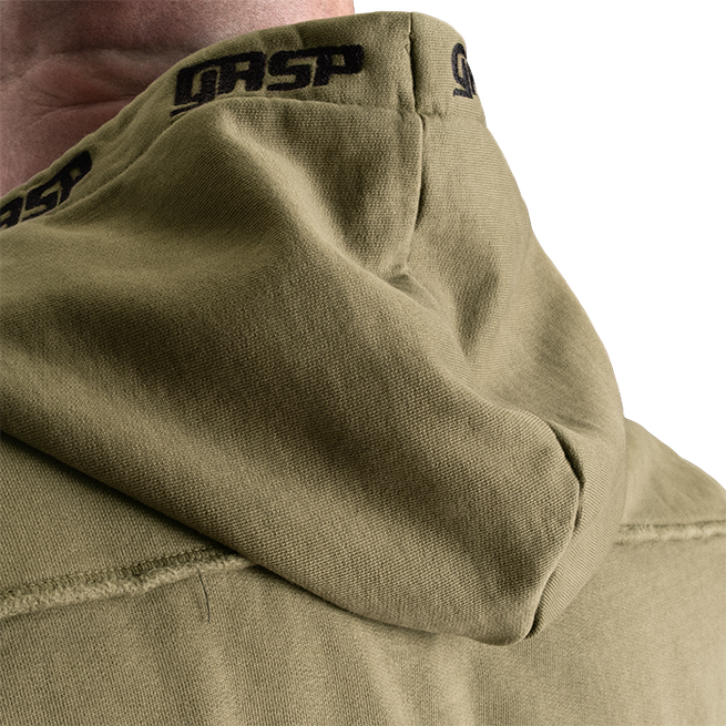 Pro Gym Hoodie Acid Wash Gr&oslash;n
