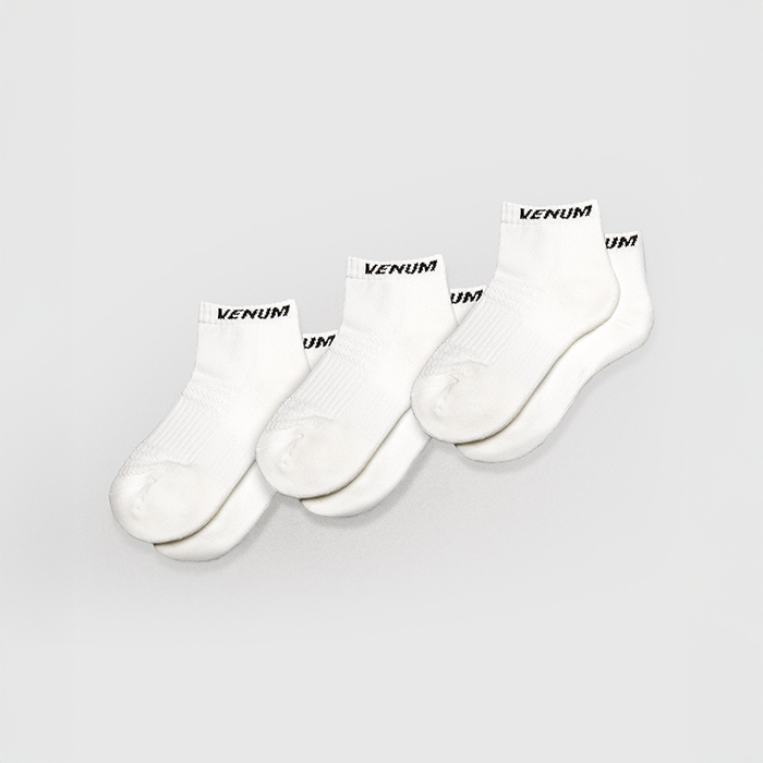 Ankelsokker 3 par Hvid Sort