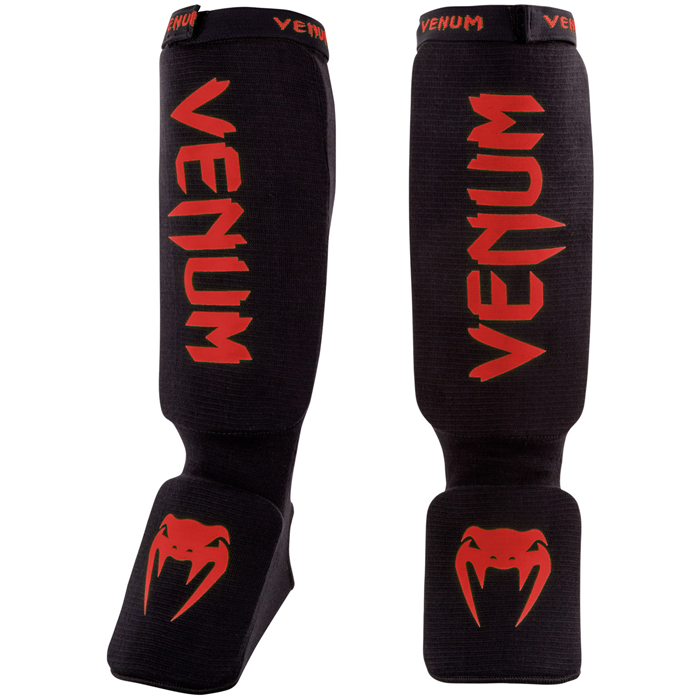 Venum Kontact Shinguards Black/Red