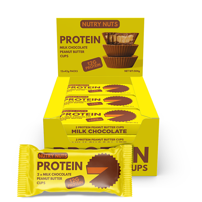 L&aring;da Nutry Nuts Protein Peanut Butter Cups 42 g milk_chocolate