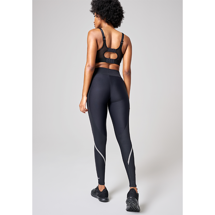 Sculpture Running Tights, Liquid Black