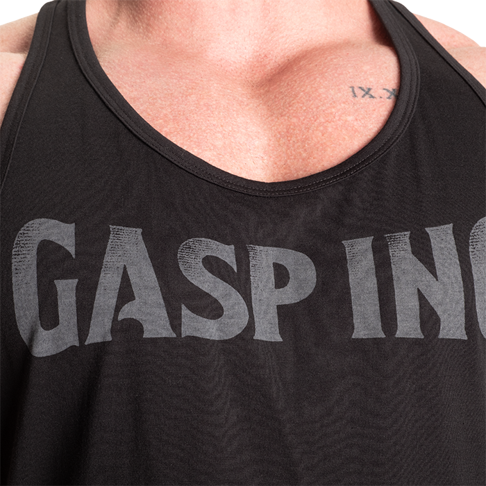 Essential T-Back Top, Sort/Gr&aring;